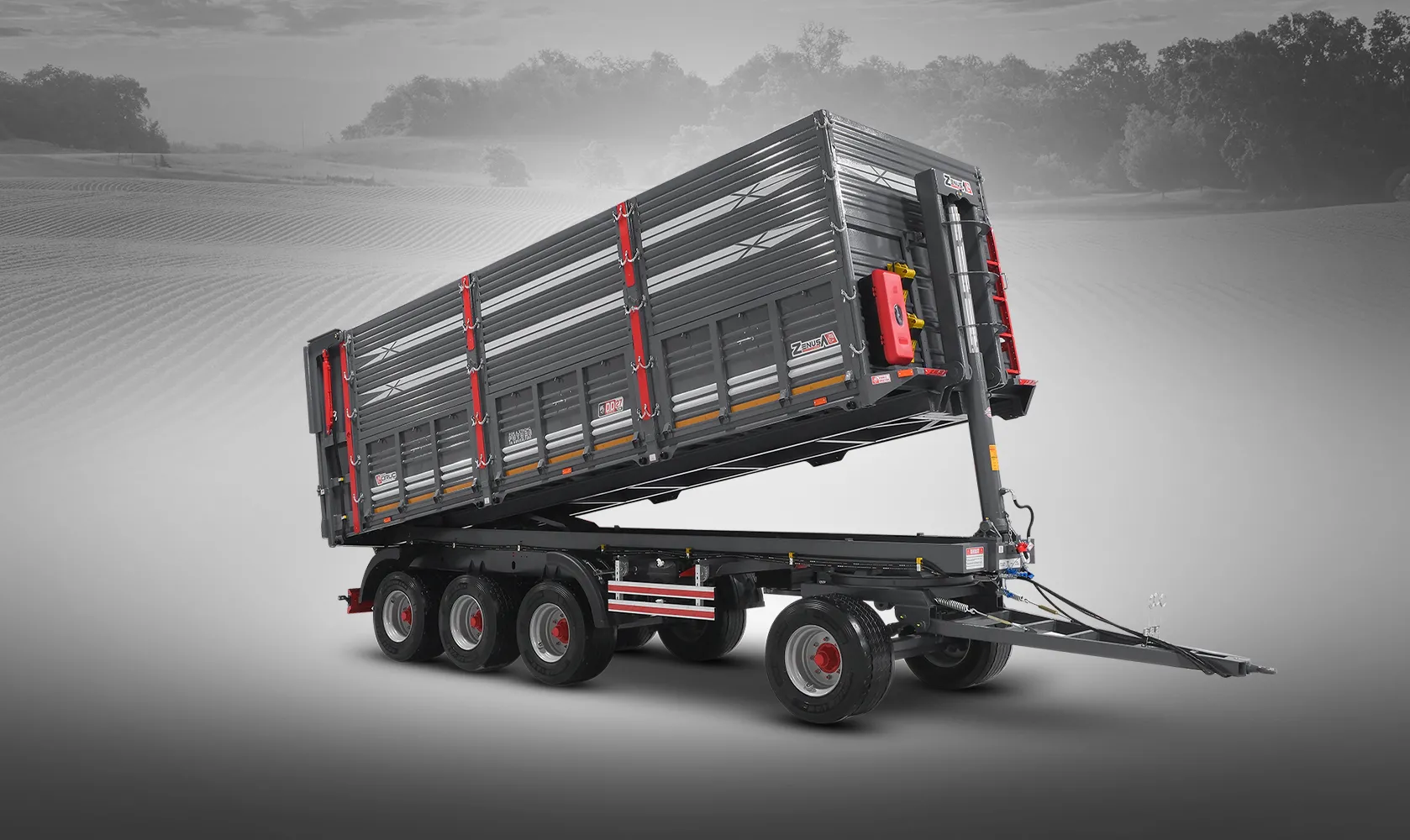 Dört Dingilli Tarım Römorku