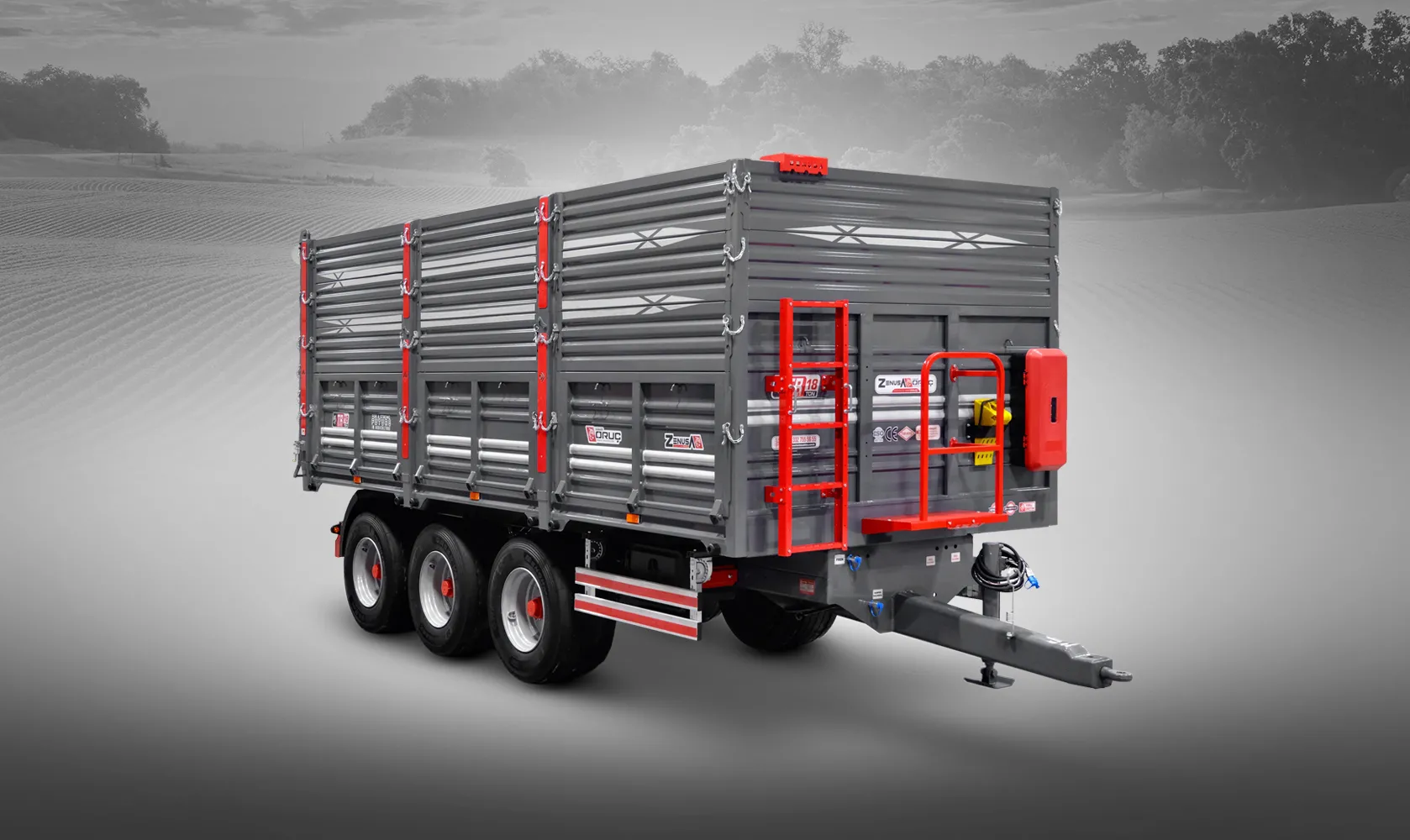 Tridem Dingilli Tarım Römorku